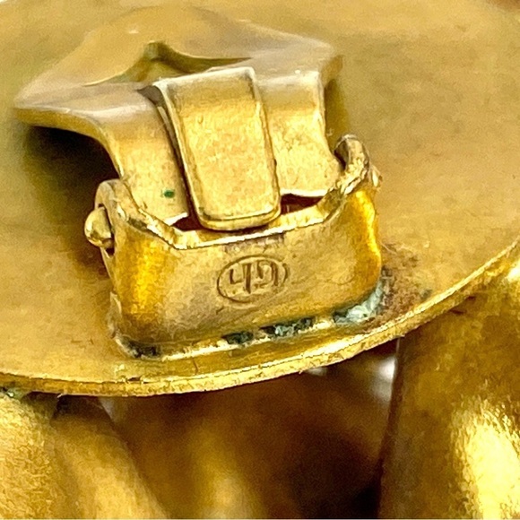 VINTAGE Henkel & Grossé (unsigned) Mid Century Floral Necklace & Clip Earrings - Picture 14 of 16